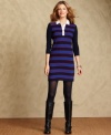 Inspired by a classic rugby shirt, Tommy Hilfiger's striped cotton-blend dress is a casual must-have!