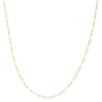 Men's 14k Yellow Gold 1.6mm Figaro Chain Necklace, 20 Men's 14k Yellow Gold 1.6mm Figaro Chain Necklace, 20