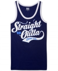 For the old-school rap aficionado, this tank top from Swag Like Us is the ultimate warm-weather gear. For the old-school rap aficionado, this tank top from Swag Like Us is the ultimate warm-weather gear.