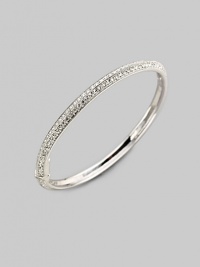 EXCLUSIVELY AT SAKS. A sleek knife-edged design lavished with sparkling crystals, to wear alone or stack with others. Crystal Rhodium plated Diameter, about 2½ Hinged with push-lock clasp Imported Please note: Bracelets sold separately. EXCLUSIVELY AT SAKS. A sleek knife-edged design lavished with sparkling crystals, to wear alone or stack with others. Crystal Rhodium plated Diameter, about 2½ Hinged with push-lock clasp Imported Please note: Bracelets sold separately.