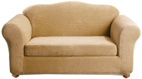 Sure Fit Stretch Royal Diamond 2-Piece Sofa Slipcover, Gold Sure Fit Stretch Royal Diamond 2-Piece Sofa Slipcover, Gold