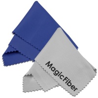 (2 Pack) MagicFiber Microfiber Cleaning Cloths - For Tablets, Lenses, and Other Delicate Surfaces (1 Blue, 1 Grey) (2 Pack) MagicFiber Microfiber Cleaning Cloths - For Tablets, Lenses, and Other Delicate Surfaces (1 Blue, 1 Grey)