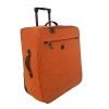 Embark in style with this chic cosmopolitan 4-wheel trolley, rendered in vibrant color.