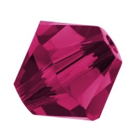 SWAROVSKI ELEMENTS Crystal Bicones 5328 4mm Ruby Beads (50) SWAROVSKI ELEMENTS Crystal Bicones 5328 4mm Ruby Beads (50)