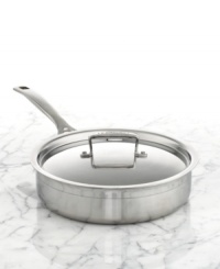 A classic silhouette features a precision-pour rim for effortlessly transferring sauces, gravies and more without drips or spills. This sauté pan boasts a triple-layer design that sandwiches a pure aluminum core between two high-performance layers of stainless steel for quick, even heating that powers masterful meals each & every time. Lifetime warranty. A classic silhouette features a precision-pour rim for effortlessly transferring sauces, gravies and more without drips or spills. This sauté pan boasts a triple-layer design that sandwiches a pure aluminum core between two high-performance layers of stainless steel for quick, even heating that powers masterful meals each & every time. Lifetime warranty.