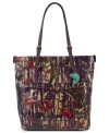 Pack up and go with this fashionably floral tote from The Sak that will take you from work to weekend in a wink. Sturdy coated canvas is outfitted with shimmering hardware details and adjustable handles, while the roomy interior features plenty of separate compartments for  easy access to phone, wallet and sunglasses.