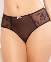 A unique combination of mesh and lace makes Le Mystere's Aria brief a sexy standout. Style #1671 A unique combination of mesh and lace makes Le Mystere's Aria brief a sexy standout. Style #1671