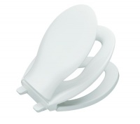 KOHLER K-4732-0 Transitions Quiet-Close Toilet Seat, White