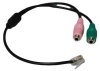 Headset Buddy Adapter: PC Headset to CISCO Phone Jack, RJ9/RJ10 to Dual 3.5mm Adapter, Not RJ11