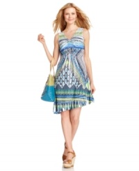 With a bold subliminated print and a soft, swingy fit, Style&co.'s dress is set for the season ahead. Easy to picture with tall wedges for strolls down the boardwalk this summer! With a bold subliminated print and a soft, swingy fit, Style&co.'s dress is set for the season ahead. Easy to picture with tall wedges for strolls down the boardwalk this summer!