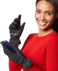 Cozy and convenient! 180s' state-of-the-art Keystone gloves with Tec Touch pads let you use your smartphone and other electronic gadgets without getting cold fingers. Cozy and convenient! 180s' state-of-the-art Keystone gloves with Tec Touch pads let you use your smartphone and other electronic gadgets without getting cold fingers.