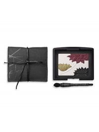 NARS interprets the dramatic kabuki eye with a modern and magnificent palette of high-impact, richly saturated hues for highlighting, shading and lining the eye. Accompanied by a hand-spun wisteria-wrapped kabuki eye brush and encased in an elegant pouch.