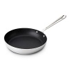 Ideal for foods that need flipping, this superlative nonstick French skillet allows you to deftly scrambling eggs and bacon or prepare a quick chicken sauté. Nonstick pans are safe in the oven to 500F degrees but should not be placed under a broiler.