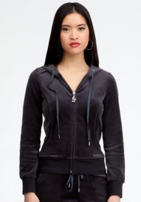bebe Piped Velour Hoodie bebe Piped Velour Hoodie