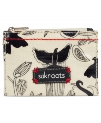 Keep your keys discretely stowed away in this coated canvas pouch from sakroots, featuring signature detailing and fun floral pattern. Keep your keys discretely stowed away in this coated canvas pouch from sakroots, featuring signature detailing and fun floral pattern.