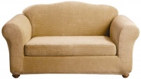 Sure Fit Stretch Royal Diamond 2-Piece Loveseat Slipcover, Gold Sure Fit Stretch Royal Diamond 2-Piece Loveseat Slipcover, Gold