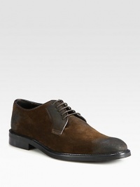 Timeless lace-up style exudes city-cool crafted in distressed suede.Suede upperLeather liningPadded insoleRubber soleMade in Italy Timeless lace-up style exudes city-cool crafted in distressed suede.Suede upperLeather liningPadded insoleRubber soleMade in Italy