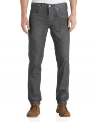 Stay on-trend this season with these gray slim-fit jeans from Levi's. Stay on-trend this season with these gray slim-fit jeans from Levi's.