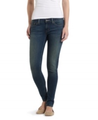 All the comfort of leggings with the look of jeans, these Levi's 535 denim jeggings are perfect for everyday style! All the comfort of leggings with the look of jeans, these Levi's 535 denim jeggings are perfect for everyday style!