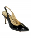 With a sexy slingback and a shiny patent leather upper Circa by Joan & David's Amanze pumps are the perfect accessory.