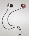 Dim all the lights and slip in this pair of DIANE von FURSTENBERG earbuds which get just a little loud in a signature print.