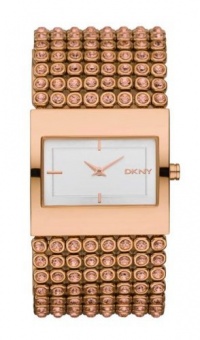 DKNY Watch, Women's Rose Gold Ion Plated Stainless Steel and Crystal Accent Bracelet NY8446 DKNY Watch, Women's Rose Gold Ion Plated Stainless Steel and Crystal Accent Bracelet NY8446
