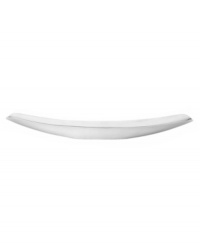 At once graceful and modern, this bowl reflects great taste at every meal. Its long canoe shape, forged in radiant aluminum, makes a chic presentation of bread, appetizers and salads. From Dansk's collection of serveware and serving dishes. At once graceful and modern, this bowl reflects great taste at every meal. Its long canoe shape, forged in radiant aluminum, makes a chic presentation of bread, appetizers and salads. From Dansk's collection of serveware and serving dishes.