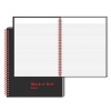 Black n' Red Twinwire Black Hardcover Notebook, Ruled, 8.25 x 11.75 Inches, 70  Sheets (B67004)