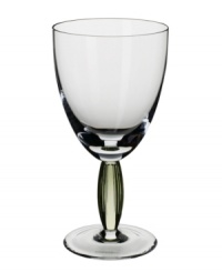 Bring contemporary refreshment to casual tables with the New Cottage iced beverage glass. A tinted-green stem and fluted texture adds interest to an already-stylish silhouette. From Villeroy & Boch. Bring contemporary refreshment to casual tables with the New Cottage iced beverage glass. A tinted-green stem and fluted texture adds interest to an already-stylish silhouette. From Villeroy & Boch.