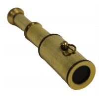 3 Handheld Brass Telescope - Pocket Sized Scope - Nautical Decor [Toy]