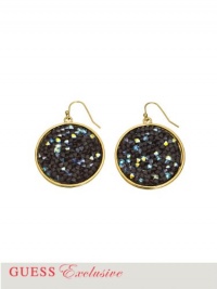 GUESS Gold-Tone Crystal Disc Earrings, GOLD GUESS Gold-Tone Crystal Disc Earrings, GOLD