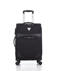 Stepping out is simple. The classic look of this put-together bag puts you on the fast track to easy travel with a durable jacquard exterior and fully-lined interior, which includes a suiter system for wrinkle-free arrivals and an add-a-bag strap for carrying more, always in comfort. 5-year warranty. Stepping out is simple. The classic look of this put-together bag puts you on the fast track to easy travel with a durable jacquard exterior and fully-lined interior, which includes a suiter system for wrinkle-free arrivals and an add-a-bag strap for carrying more, always in comfort. 5-year warranty.