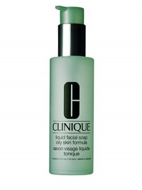 NEW. All the benefits of Clinique's famous dermatologist-developed facial soap in a new liquid formula. Cleanses without stripping protective lipids. Preps skin for the exfoliating action of Clarifying Lotion. Convenient pump dispenses just the right amount. 6.7 fl. oz. 