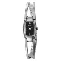 Bulova Women's 96T35 Crystal Bracelet Black Dial Watch Bulova Women's 96T35 Crystal Bracelet Black Dial Watch