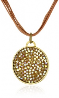 Liz Palacios Arco Iris Colorado Swarovski Elements Circle Pendant Necklace Liz Palacios Arco Iris Colorado Swarovski Elements Circle Pendant Necklace