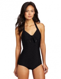 Seafolly Women's Harlow Tie Front Retro Maillot Seafolly Women's Harlow Tie Front Retro Maillot