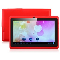 (Ship via UPS to USA) 7 inch Capacitive Touch Screen Allwinner A13 1.0GHz CPU (up to 1.5GHz maximumly)Processor Android 4.0.3 (Latest Ice Cream Sandwich OS) Tablet PC 4GB HDD WiFi MID Epad Flash Player 11.1 - Compatible with Youtube / Facebook (Red)