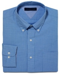 A simple gingham shirt from Tommy Hilfiger is a sharp way to introduce a pattern into your work-week rotation. A simple gingham shirt from Tommy Hilfiger is a sharp way to introduce a pattern into your work-week rotation.