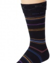 HUGO BOSS Men's Multicolored Strip Dress Sock