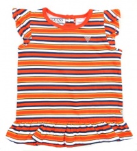 Guess Infant Girls S/S Striped Orange & Multi Color Top (12M) Guess Infant Girls S/S Striped Orange & Multi Color Top (12M)