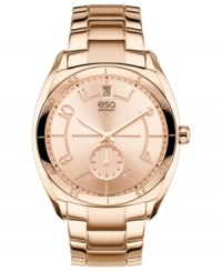 Start your style evolution with the perfect accessory. This rosy Origin collection watch from esQ Movado creates a lovely look. Start your style evolution with the perfect accessory. This rosy Origin collection watch from esQ Movado creates a lovely look.