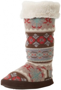 Muk Luks Women's Tina Flower Fairisle Boot Muk Luks Women's Tina Flower Fairisle Boot