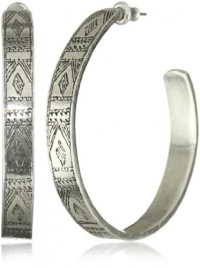 Low Luv by Erin Wasson Afghani Engraved Hoop Earrings