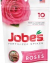 Jobe's 4102 Rose Outdoor Fertilizer Food Spikes, 10-Pack