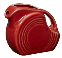 Fiesta 5-Ounce Miniature Disk Pitcher, Scarlet Fiesta 5-Ounce Miniature Disk Pitcher, Scarlet