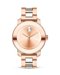 Movado BOLD Medium Two-tone Rose Gold Plated Stainless Steel Watch, 36mm Movado BOLD Medium Two-tone Rose Gold Plated Stainless Steel Watch, 36mm