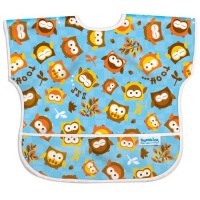 Bumkins Waterproof Junior Bib, Blue Owl Bumkins Waterproof Junior Bib, Blue Owl
