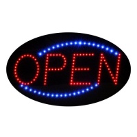 Open LED Sign With Animation and Power (On & off) two Switchs for Business (Red & Blue Neon Lights) Open LED Sign With Animation and Power (On & off) two Switchs for Business (Red & Blue Neon Lights)