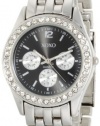 XOXO Women's XO5208 Black Dial Silver-tone Bracelet Watch