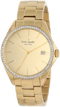 Kate Spade New York Women's 1YRU0102 Large Gold Seaport Crystal Bezel Watch Kate Spade New York Women's 1YRU0102 Large Gold Seaport Crystal Bezel Watch